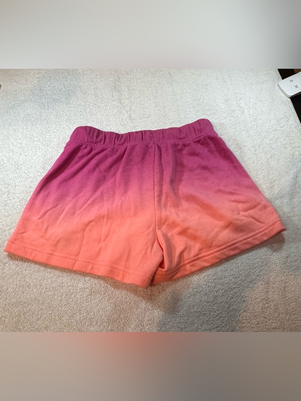 Lou & Grey Women's Pink and Orange Ombre Athletic Shorts - Picture 2 of 8
